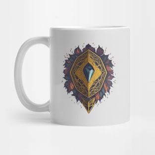 Precious stone with jewelry design element Mug